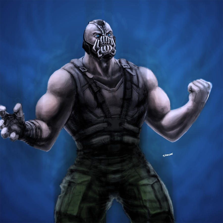 Bane Dark Knight Rises Fan Art by Eastfist