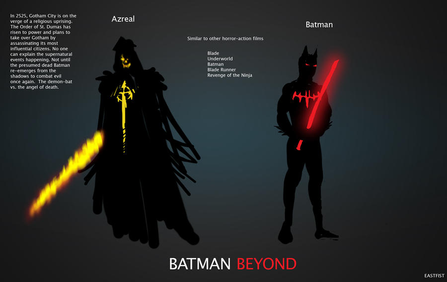 Batman Beyond Concept Azreal Villain Story by Eastfist