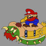 Mario plumbing Bowser