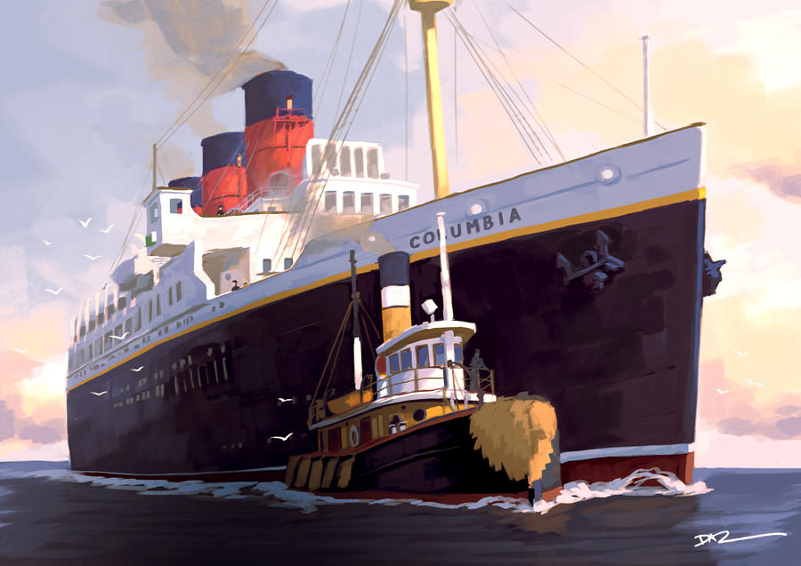 Ss Columbia Ship Rusting SS Columbia by tohdraws on DeviantArt