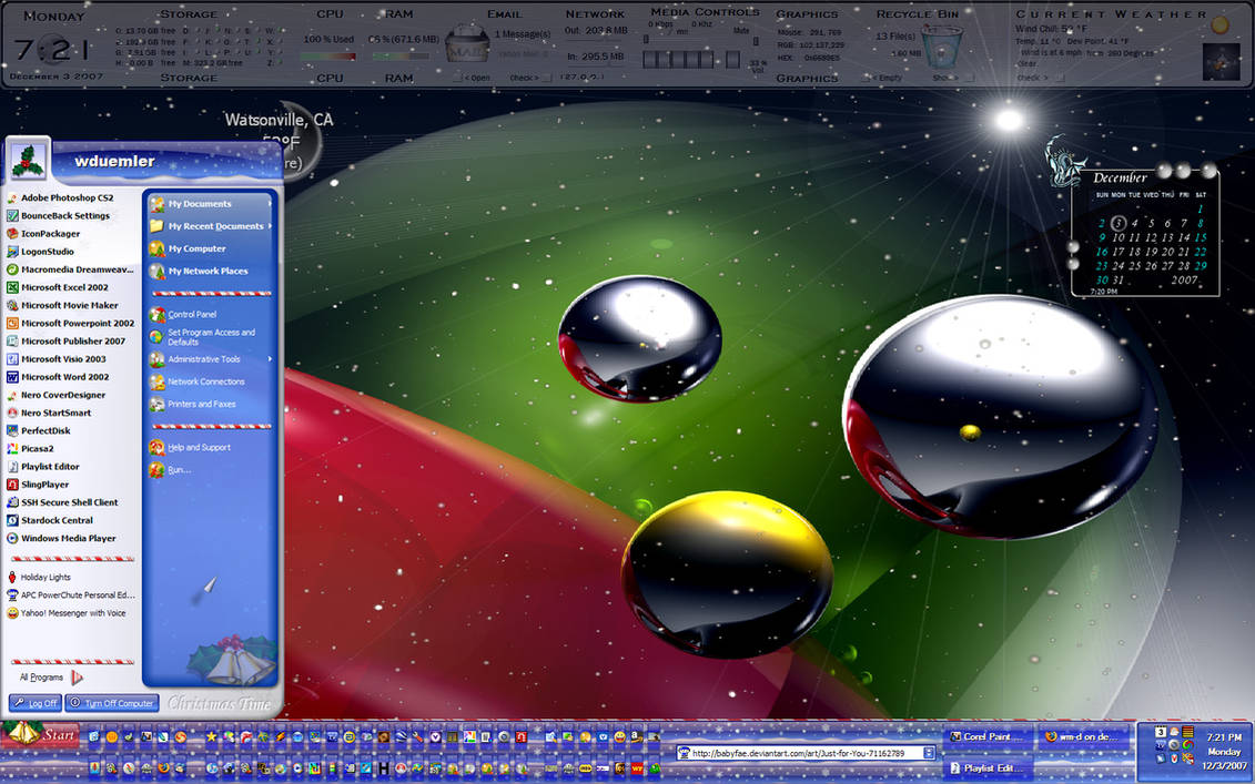 2007 Computer Background Holiday 2007 Desktop by WillDBill on DeviantArt