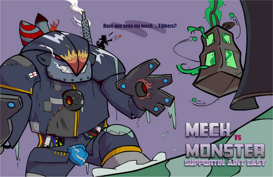 Mecha V Monster Poster (League Contest Submission)