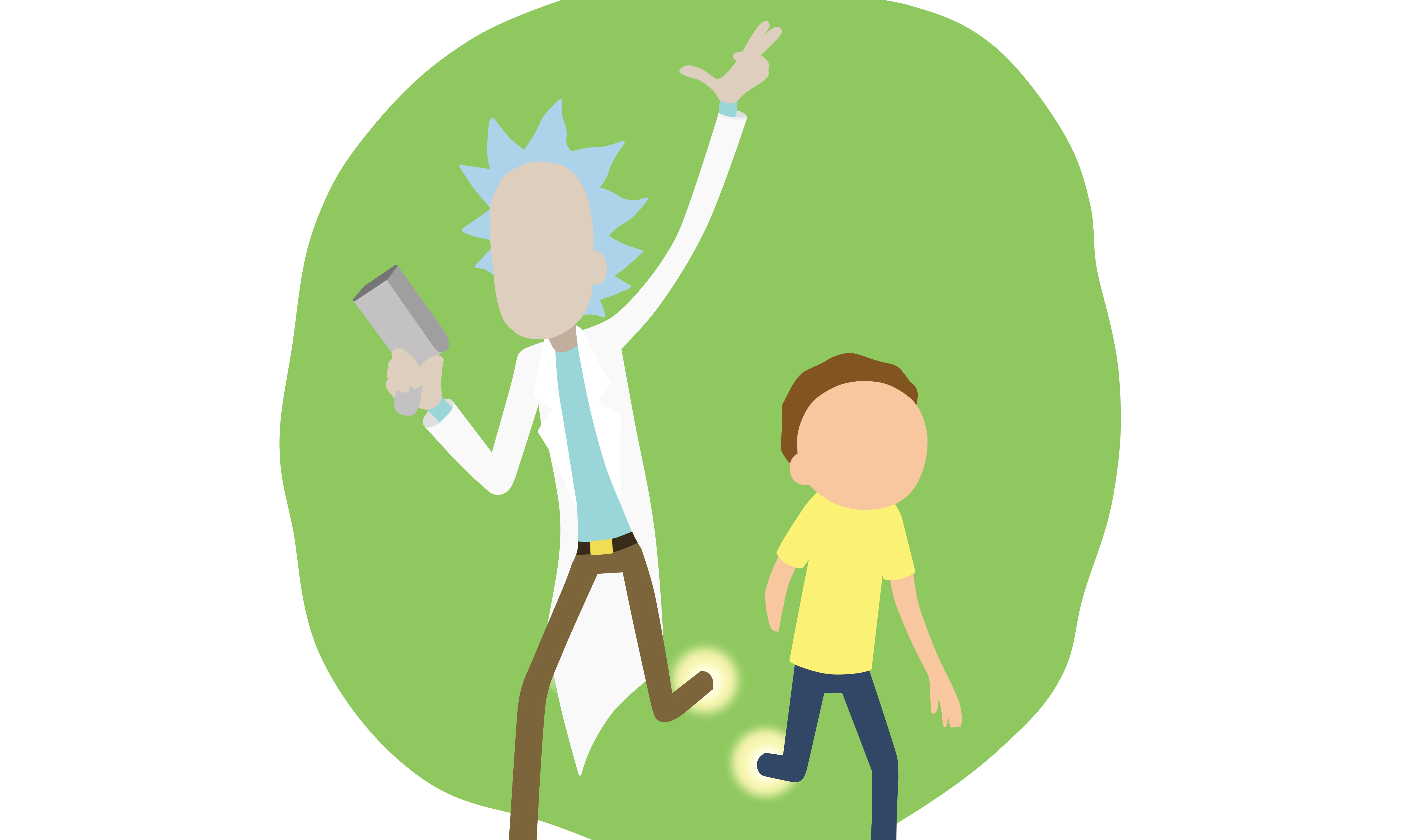 Rick And Morty Wallpaper Light By Notkiler On Deviantart