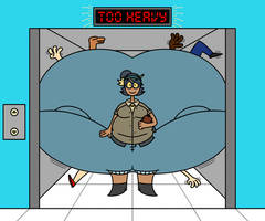 Dorrie takes an elevator (Fan Art)