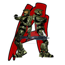 Halo Spartan Alphabet- A