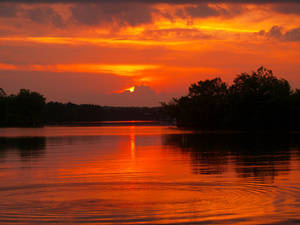 Sunset over Lake Barkley