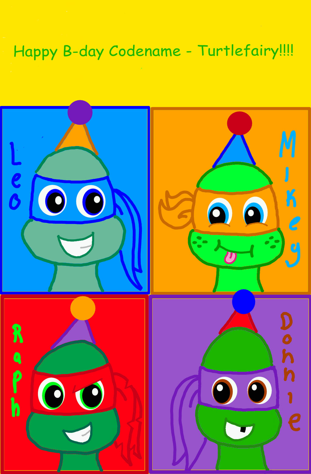 (Surprise) Happy Birthday Codename - Turtlefairy!! by SweetiePie17 on ...