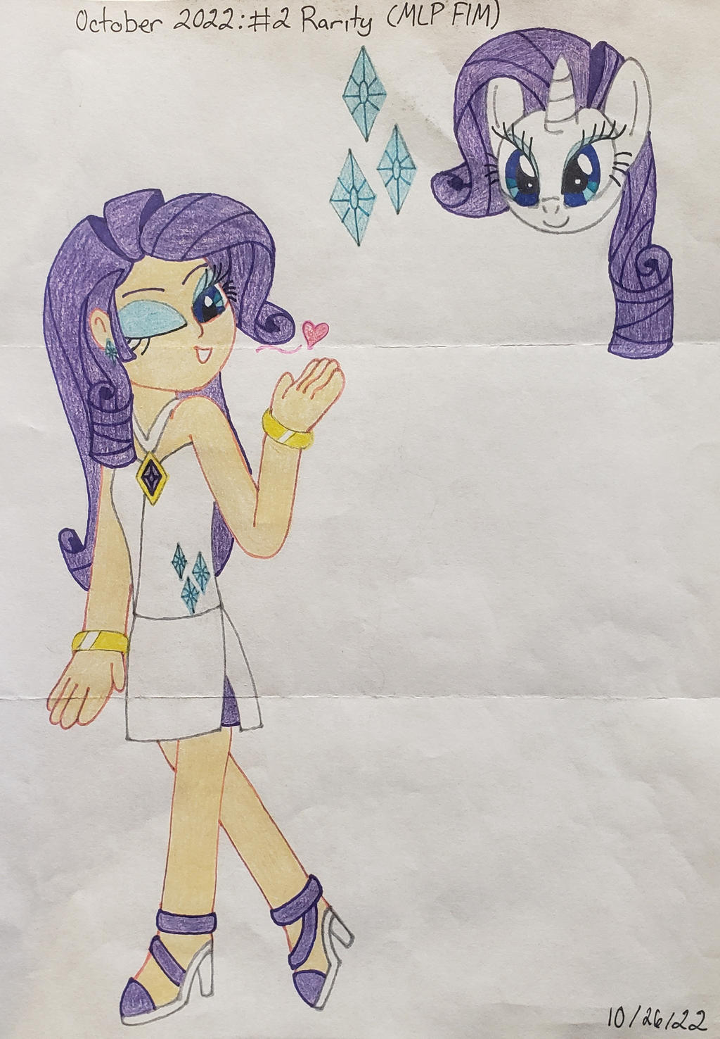 October 2022 - #2 Rarity (MLP FIM) by SweetiePie17 on DeviantArt