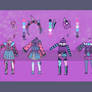 200pt Pastel Goth Outfit Adopts [closed]