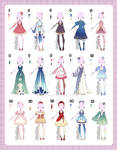 Fantasty Outfit adopts [closed] by kiniBee