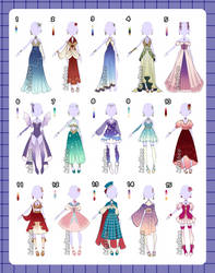 Fantasy Outfit Adopts [closed]
