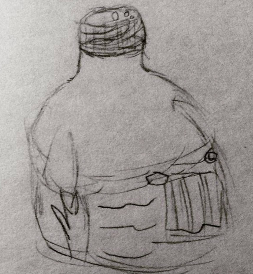 Realistic water bottle by drawingitall on DeviantArt