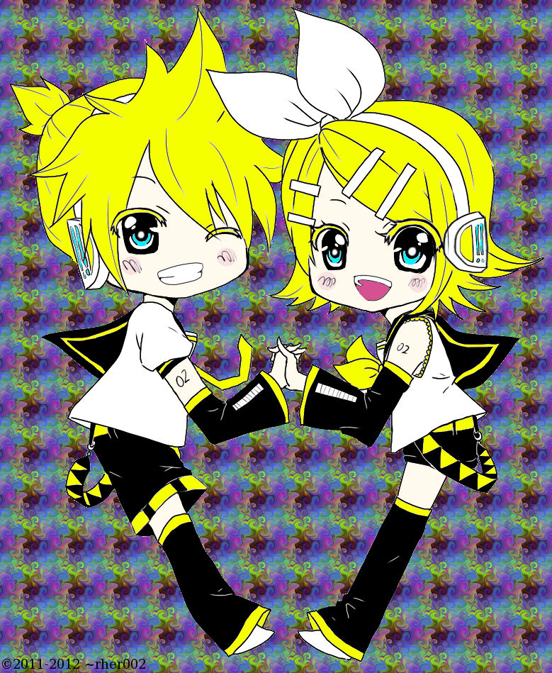 Len And Ryn Rin and Len colored by awesomeme23 on DeviantArt