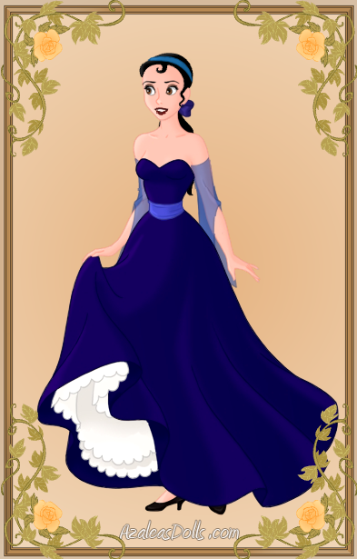 Jazmin (me) in blue dress for Anastasia