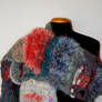 Hand crocheted statement scarf