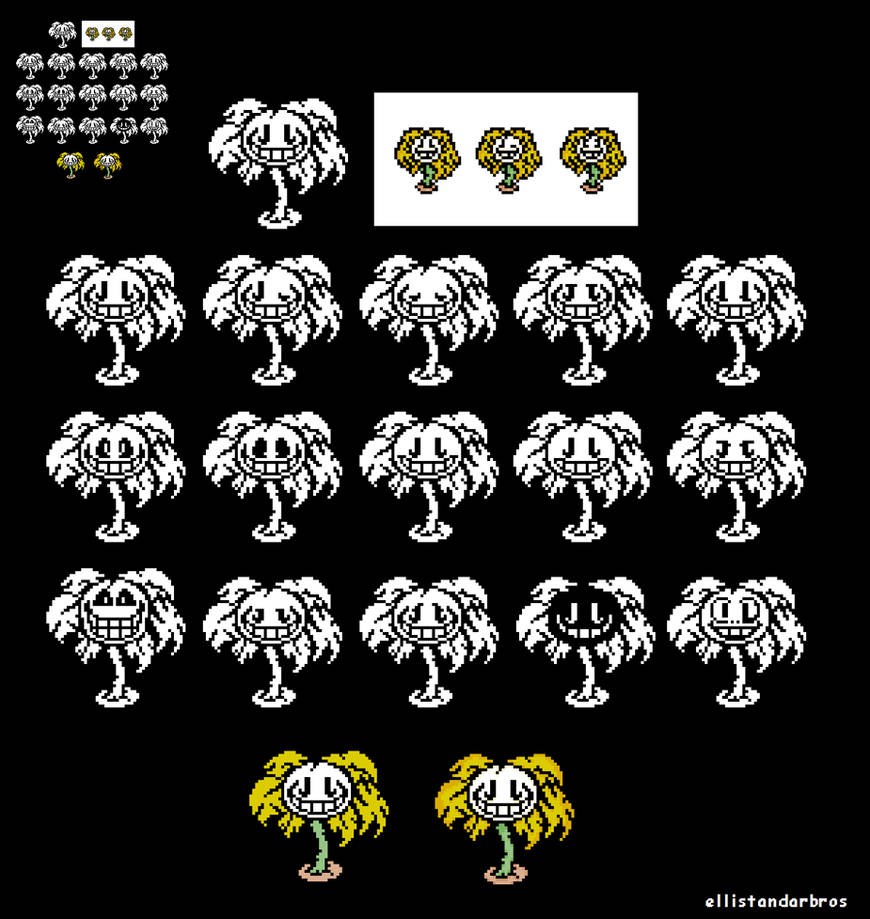 Undertale Flowey Sprite