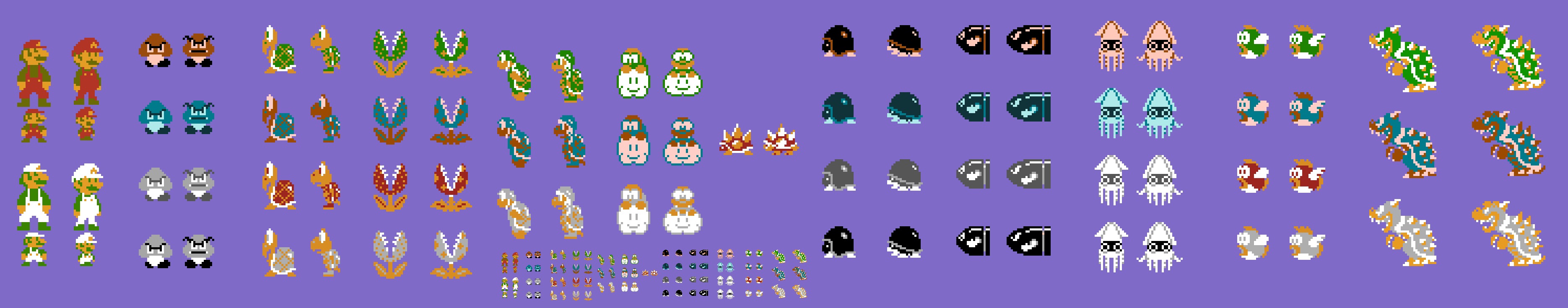 NES Super Mario Bros Updated Sprites by EllistandarBros on DeviantArt