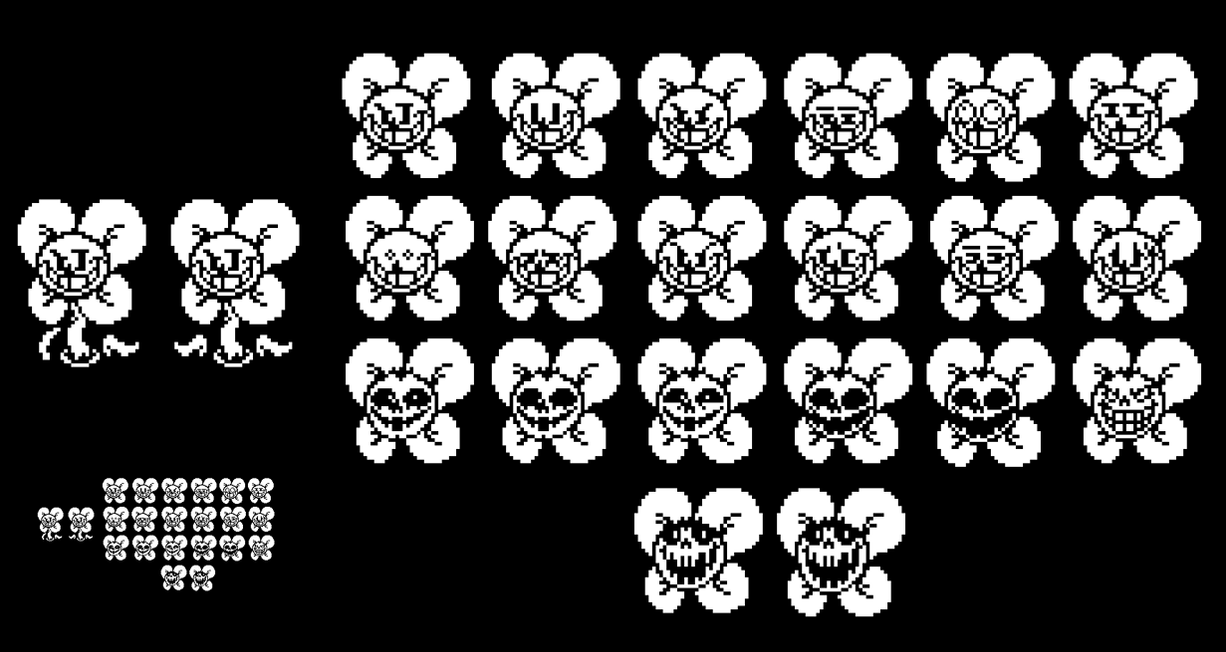 Undertale Flowey Sprite