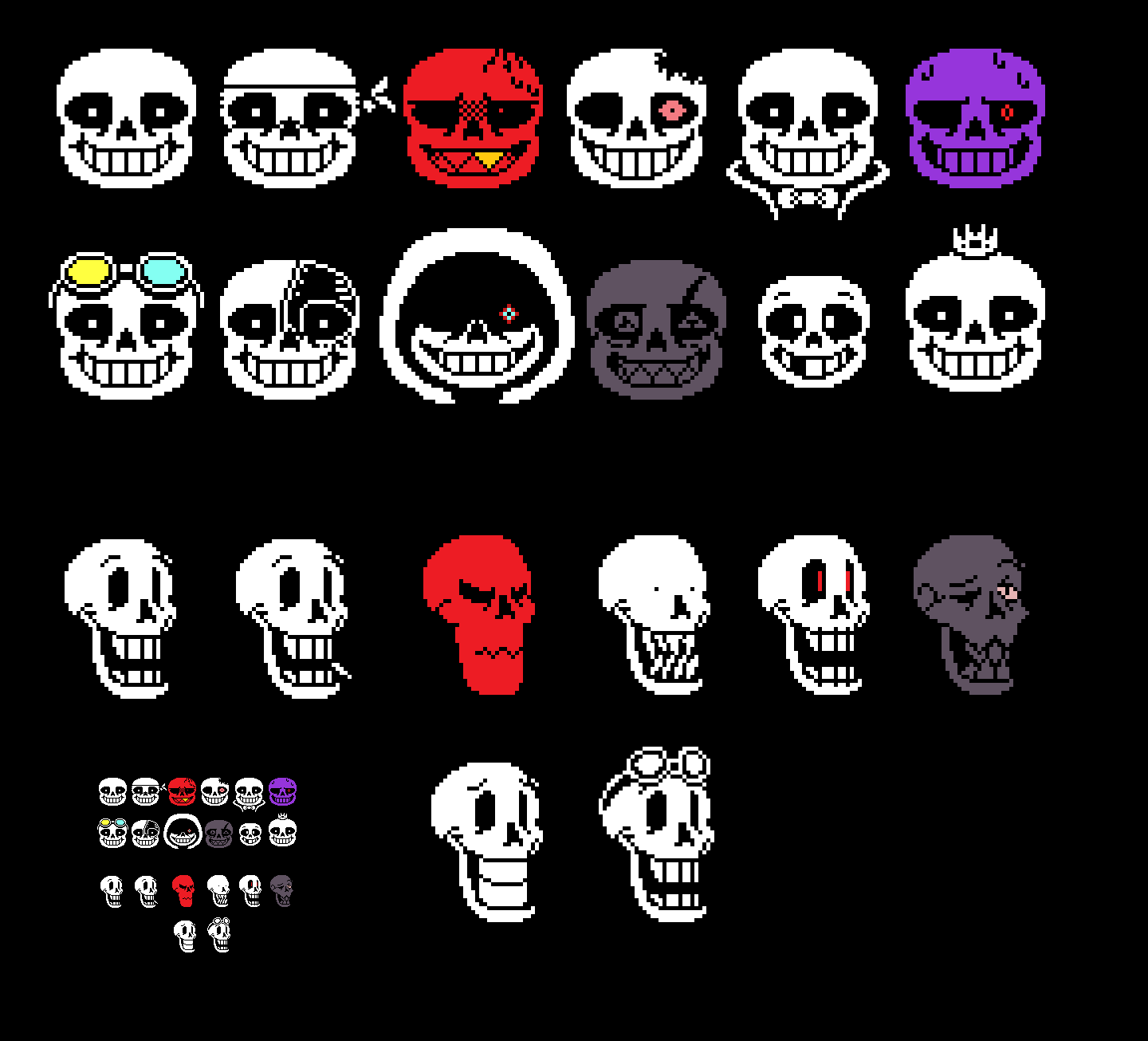 Pixilart - Bookturn Sans Dialogue Sprites uploaded by HarmlessBleach