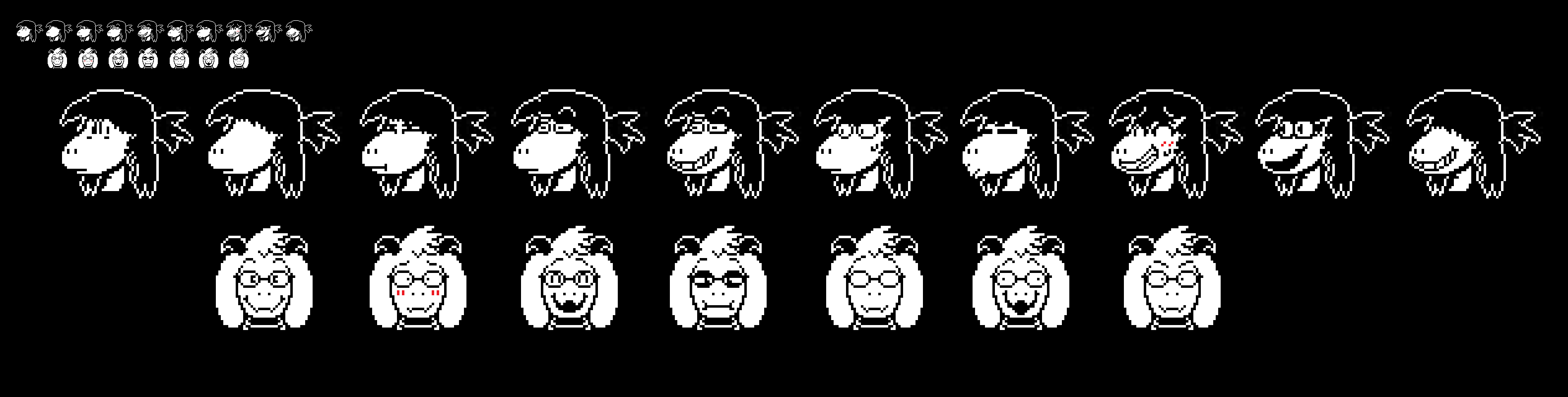 All Ralsei Sprites