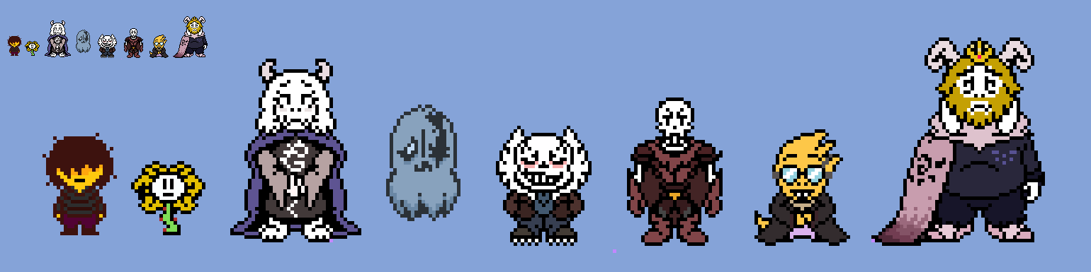 (Undertale Rusted) Some characters OW Sprites by EllistandarBros on ...