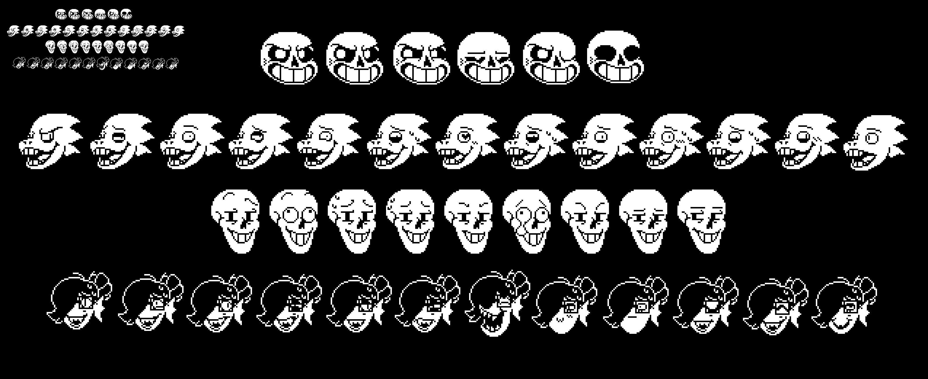 Sans and papyrus Dialogue heads by flambeworm370 on DeviantArt