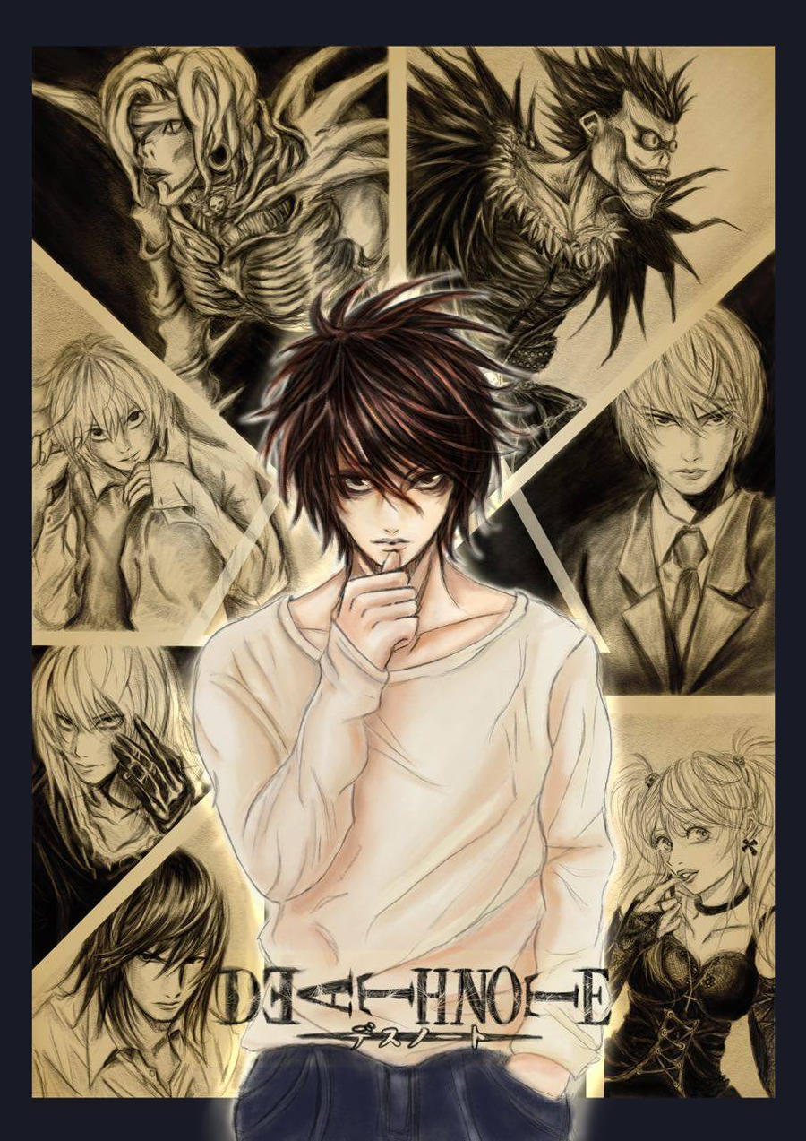 Death Note Ledit Death Note L Lawliet by MuArtGL on DeviantArt