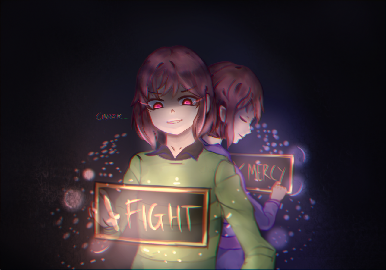 Frisk And Chara Undertale Fanart By Andhii On Deviantart