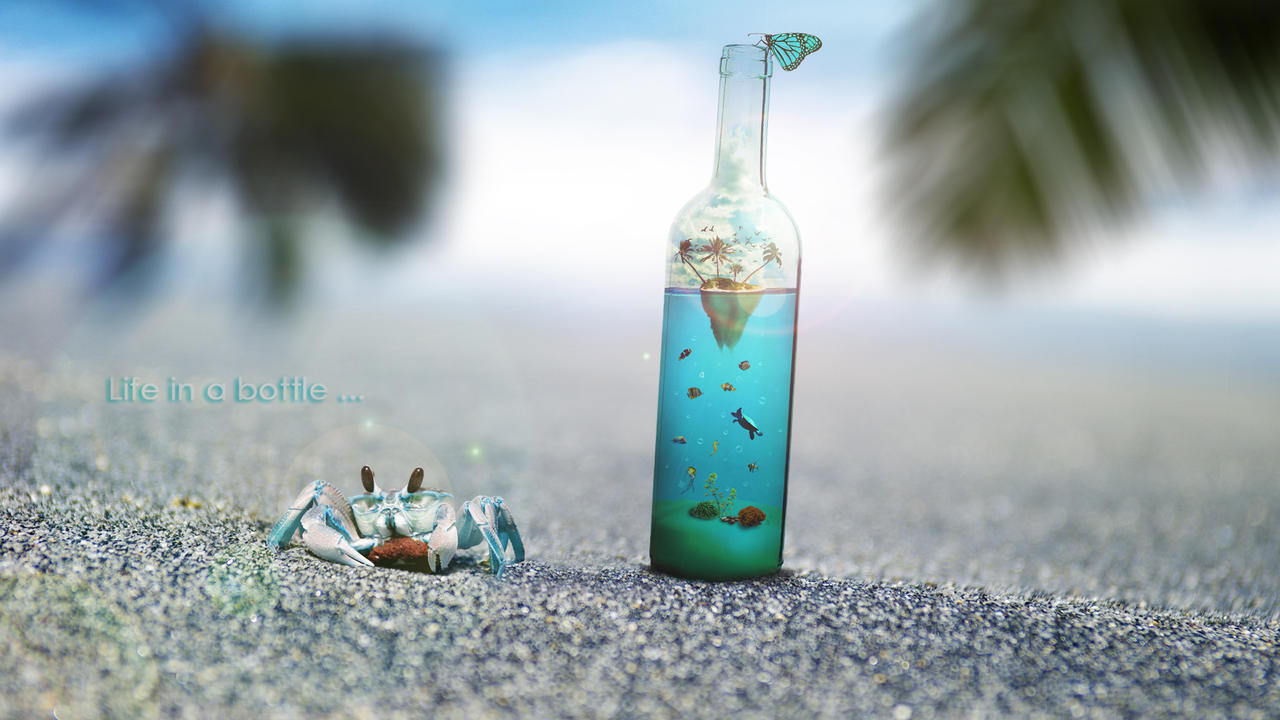Life in a bottle #2 by nomadOnWeb