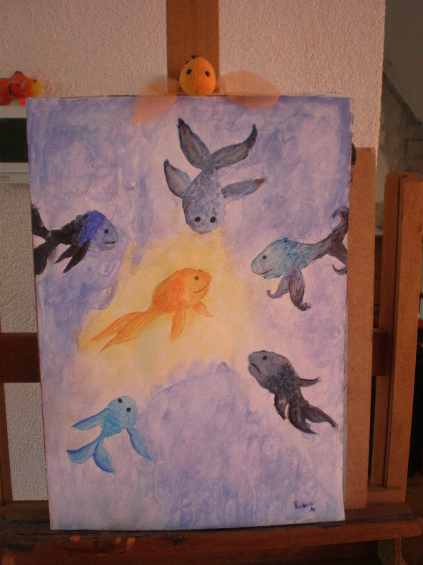 The golden bluefish by LotteBo on DeviantArt