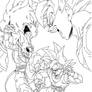 Dragonball Z  Battle of Gods Goku VS Bills Lineart