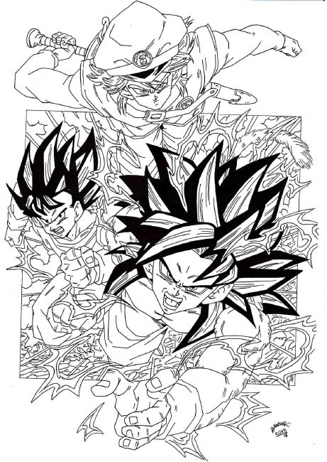 Dragon Ball Gt Sketch❤️♠️  Dragon ball painting, Dragon ball