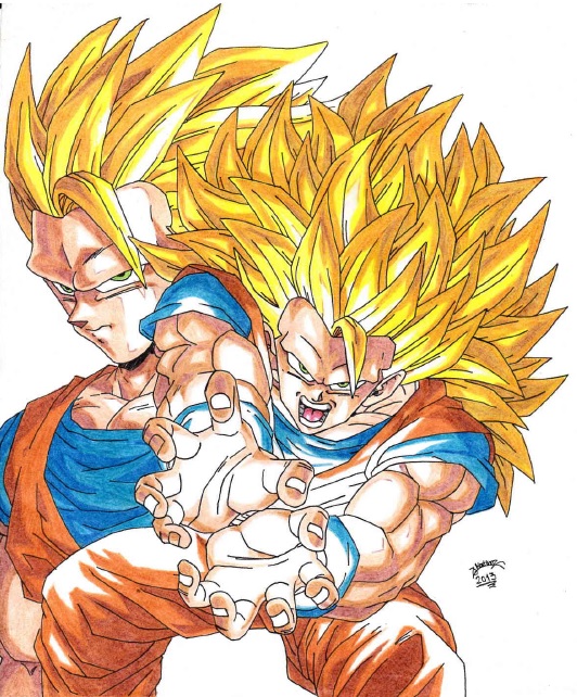 Dragonball Z - Goku SS3 Colour by TriiGuN on DeviantArt Dragonball Z - Goku SS3 Colour by TriiGuN on DeviantArt