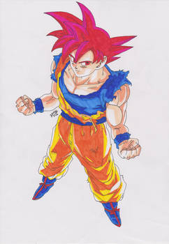 DRAGONBALL Z BATTLE OF GODS - GOKU SUPER SAYAN GOD