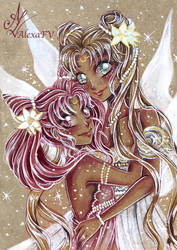 Usagi and Chibiusa - Sailor moon fanart