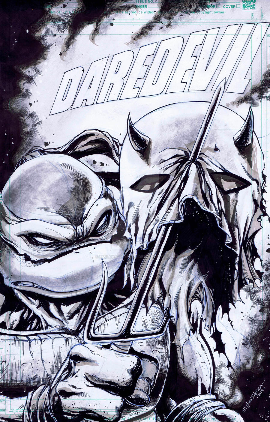 Daredevil Cover remake after Frank Miller