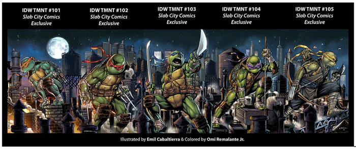 TMNT VAriant Covers 101-105