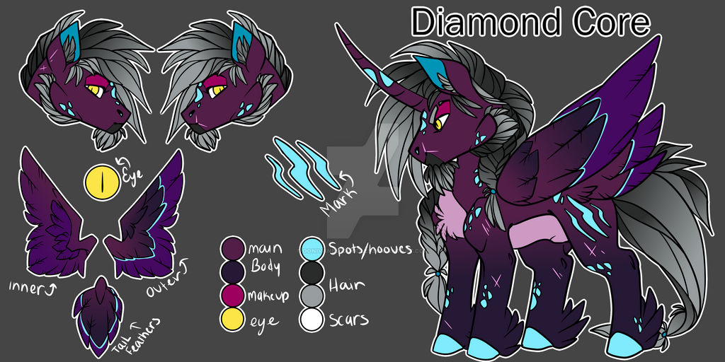 Diamond Core reference by DonivanessDoodles on DeviantArt