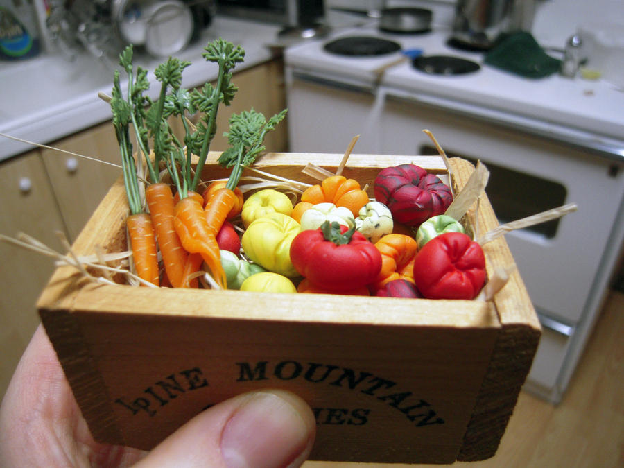 Box of Happy Vegetables WIP by lily-inabottle