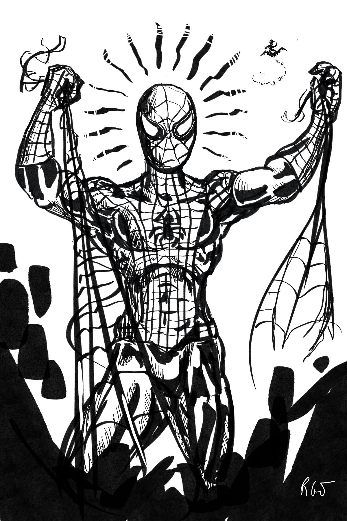 Spider-Man Ink by guynoveau on DeviantArt