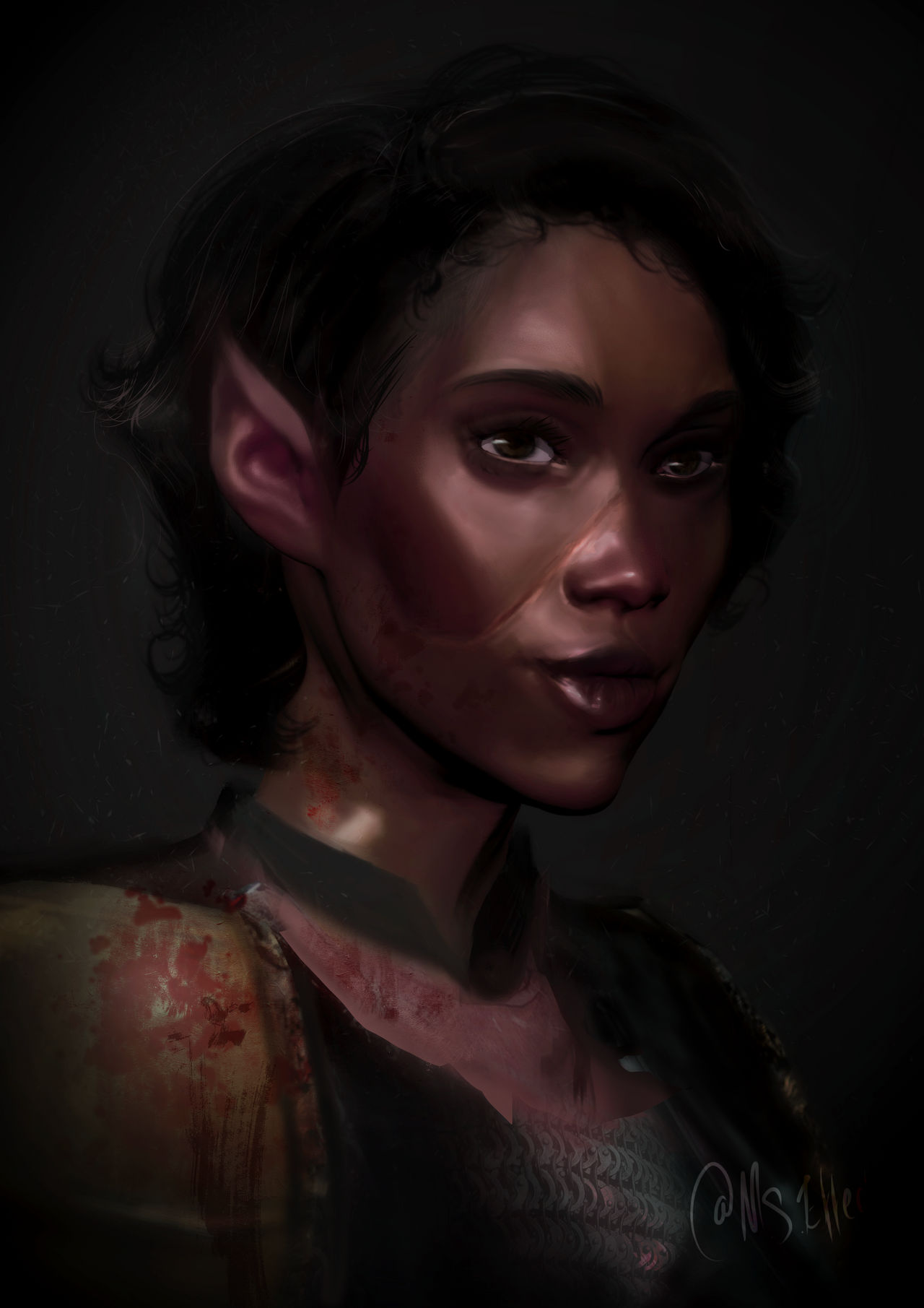 Buff Elf Portrait Elf Character portrait by Morgannasaur on DeviantArt