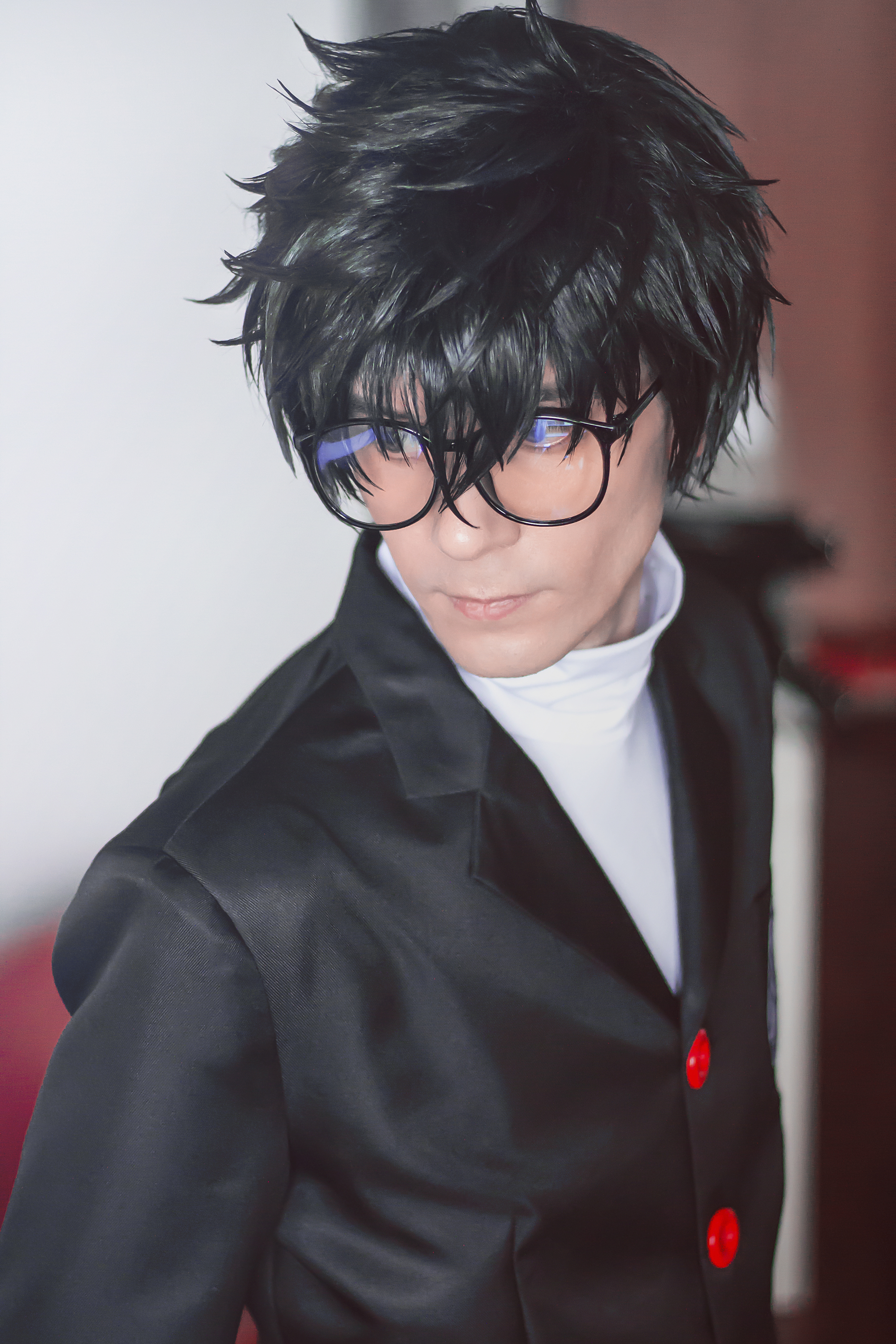 Persona 5 Joker Protagonist Akira Kurusu Ren Amamiya Black Cosplay Wig