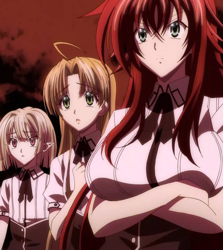 High School DXD Stitch: Rias, Asia and Gasper by anime4799 on DeviantArt