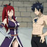 Fairy Tail Stitch: Erza and Gray