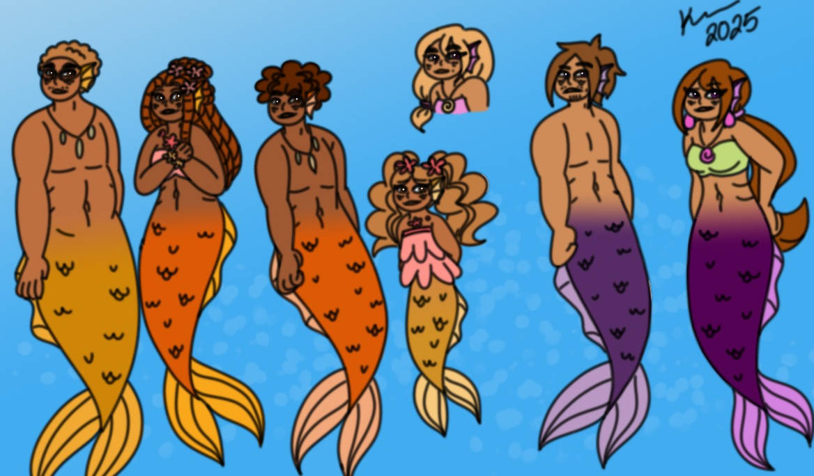 Mer Girls Mergirls' Families again by xMysticMermaidx on DeviantArt