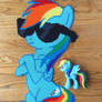 {Perler} Rainbow Dash Acting Casual