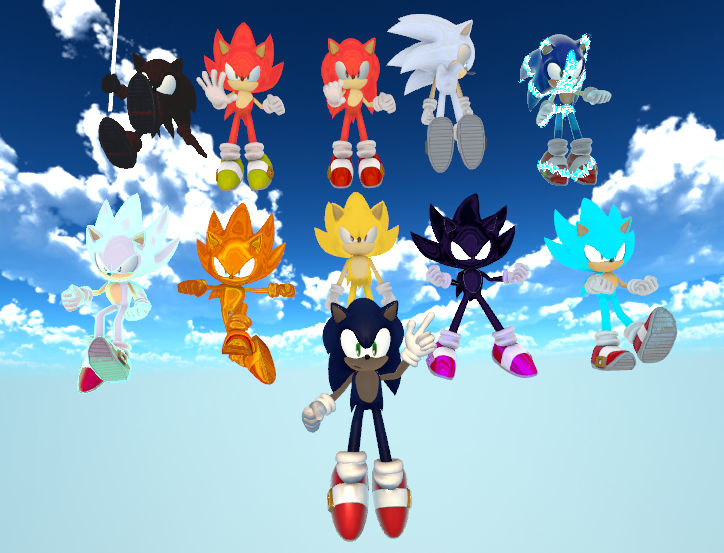 Sonic and all of his forms by Ryker2169-16 on DeviantArt