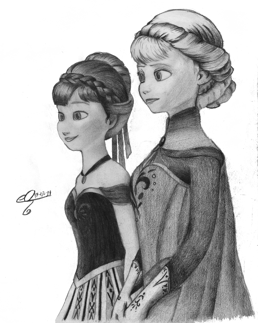 Queen Elsa and Princess Anna of Arandelle