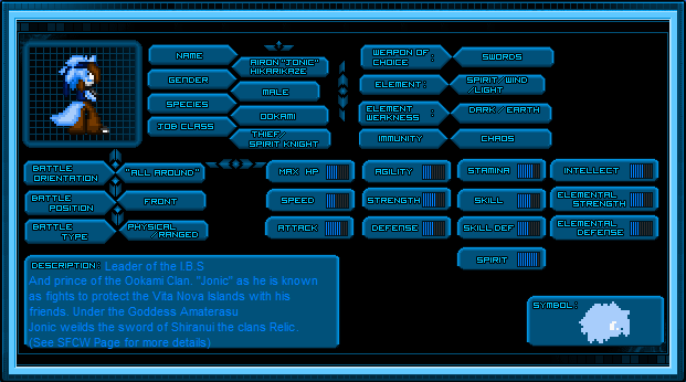 Jonic Battle Stat Board