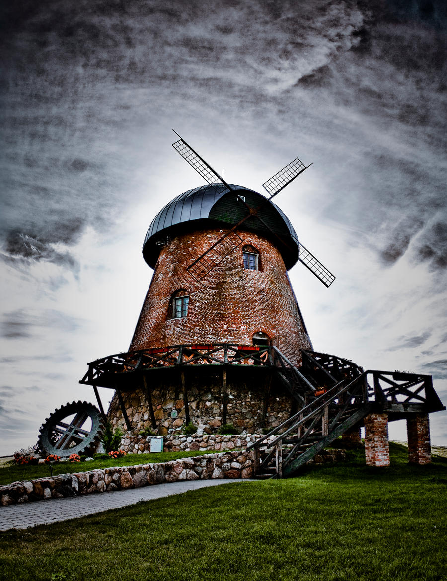 Windmill awaiting storm